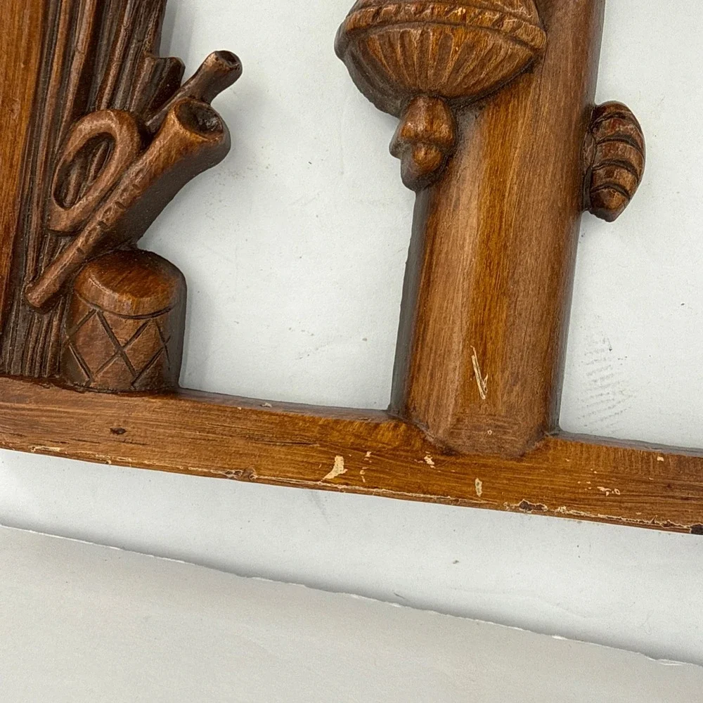 Vintage Burwood Colonial Hearth Kitchen Wall Plaque Homestead Decor